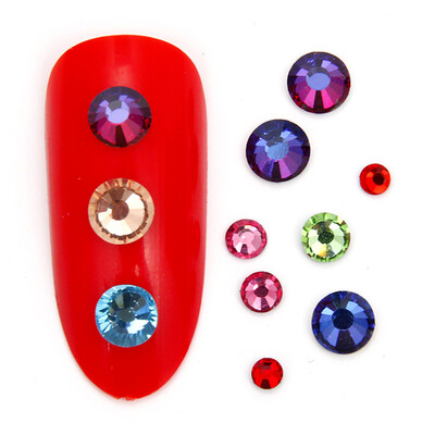 

Toponeto Mixed Round Thin Nail Art Glitter Paillette Nail TipGel Polish Decoration