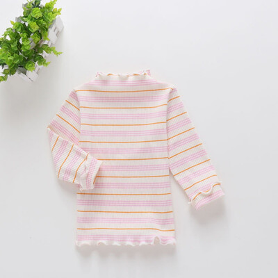 

Autumn Baby Girl Long Sleeve T-Shirts Kids Stripe Printed Tops Tees Casual Blouse
