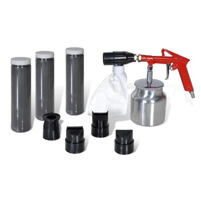 

Air Sand Blasting Kit 3 Bottles & 4 Nozzles