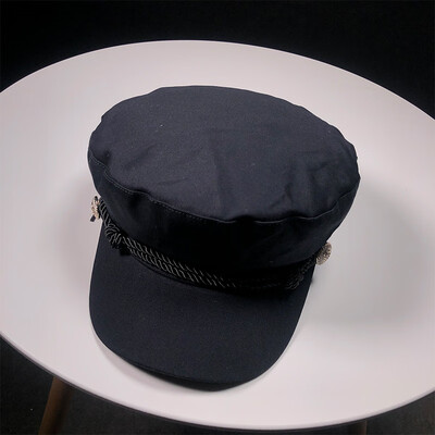 

Pepe hat girl summer boomer cowboy beret Han version of British retro navy hat flat top cap