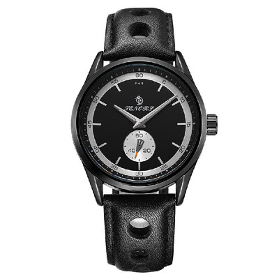 

SENORS Fashion Casual 3ATM Water-resistant Quartz Watch Men Watches Genuine Leather Band Watch Male Relogio Masculino
