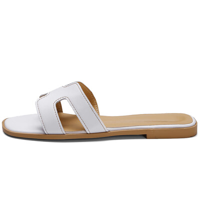 

Internet celebrity sandals&slippers womens summer fashion wear h slippers new travel hundred flat-soled beach sandals one wor