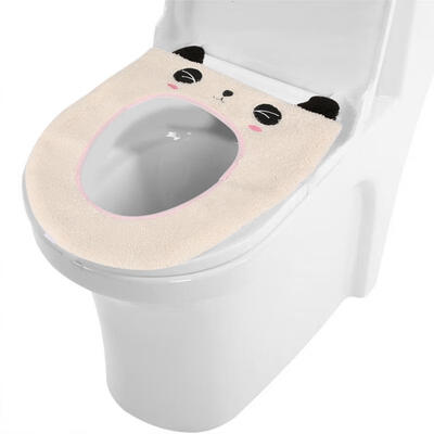 

Greensen Cute Cartoon Soft Warm Washable Velveteen Warmer Mat Thick Bathroom Toilet Seat Cover Pad