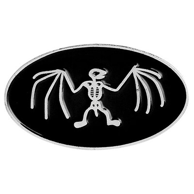 

Black Bat Skeleton Flying Alloy Enamel Pins Badges Brooches Jacket Collar Unisex