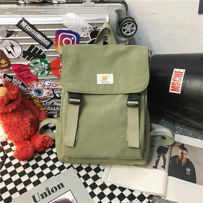 

ins bag girl Korean version of high school backpack college students ancient sense of simple hundred set up fashion shoulder bag