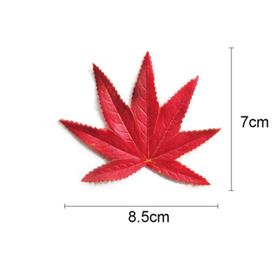 

20Pcs Simulation Maple Silk Autumn Maple Leaf Cane Ratton For Halloween Wedding
