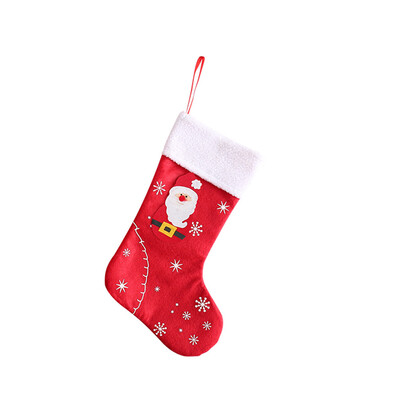 

Toponeto Christmas Stockings Santa Claus Sock Gift Candy Bag Snowman Deer Tree Ornament