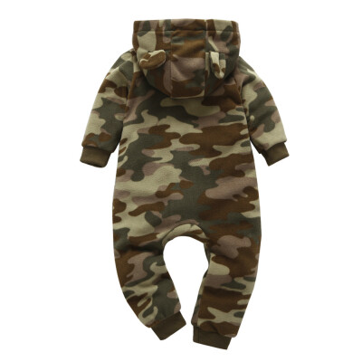 

Infant Baby Boy Girl Thicker Camouflage Hoodie Romper Jumpsuit Outfit Clothes