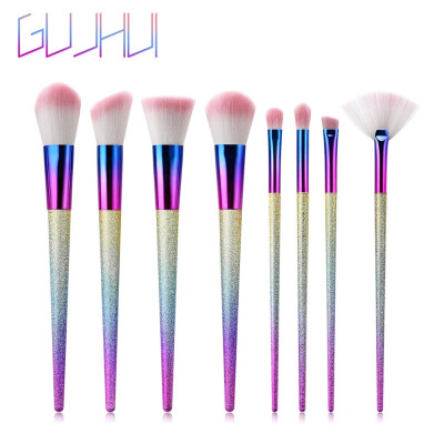 

Toponeto 8 Pcs Tapered High-end Plastic Handle Scrub Makeup Brushes