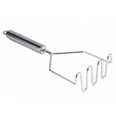 

Stainless Steel Wave Shape Potato Masher Cutter Tool Kitchen Gadget Tools Sweet Potato Masher