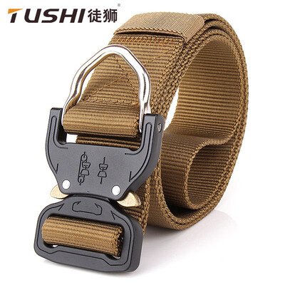 

Tactical belt multi-function rappelling special forces outdoor combat training fans mens nylon armed belt