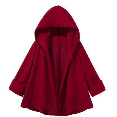 

〖Follure〗Women Causal Pockets Casual Hoodies Blouse Solid Coat Outwear Cloak Outcoat