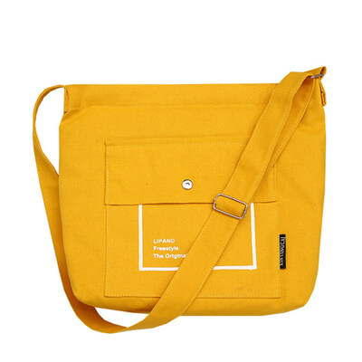 

Harajuku Letters Design Womens Casual Canvas Single Shoulder Crossbody Bag