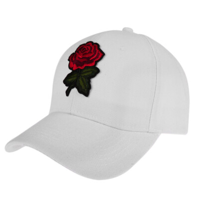 

Women Baseball Cap Flower Embroidery Fashion Snapback Hat Hip Hop Cap