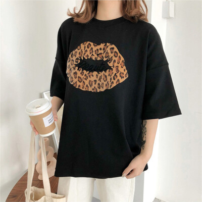 

Starmoon New Fashion Women Summer Korean Loose Pattern Short-sleeved T-shirt Tops