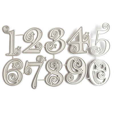 

Number Metal Cutting Dies Diy Photo Album Scrapbooking Embossing Stencils Paper Card Templates