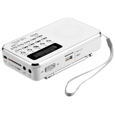 

938 Mini FM Radio Digital Portable 3W Stereo Speaker MP3 Audio Player High Fidelity Sound Quality w 15 Inch Display Screen Sup