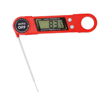 

Waterproof Digital Instant Read Meat Thermometer Voice Report with 42〃 Folding Foldable Probe Calibration Function for Kitchen Co