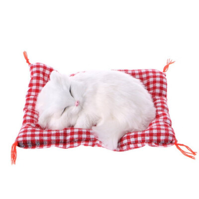 

Car Ornaments Cute Simulation Sleeping Cats Decoration Automobiles Lovely Plush Kittens Doll Toy Children Gifts Accessories