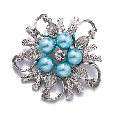 

Brooches For Women Vintage Imitation Pearl Brooch Female Jewelry Collar Flower Leaf Broches Pins
