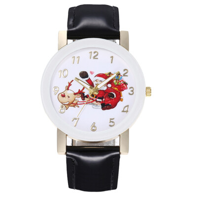 

New Christmas elements series digital scale belt watch men&women models couple watch wrist watch
