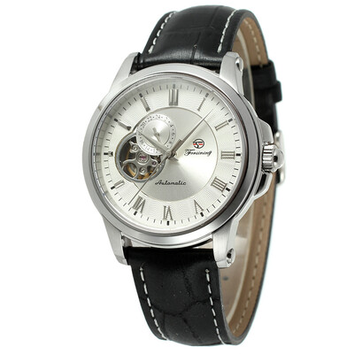 

Stainless steel waterproof leather Japan automatic mechanical watch mens watch mens watch hollow male mechanical
