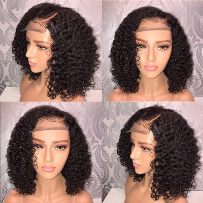 

〖Follure〗Brazilian Less Lace Front Full Wig Bob Wave Black Natural Looking Women Wigs