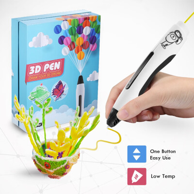 

Ailink 3D Pen 3D Drawing Printing Pen One Button Operation Including 20 PCL Filaments with Holiday Package