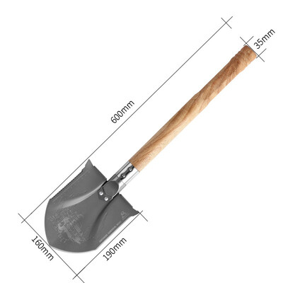 

Utility shovel - solid wooden handle