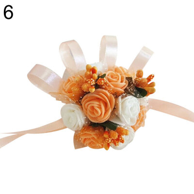 

Bracelet Bridesmaid Sisters Hand Flower Wrist Corsage Wedding Party Accessories