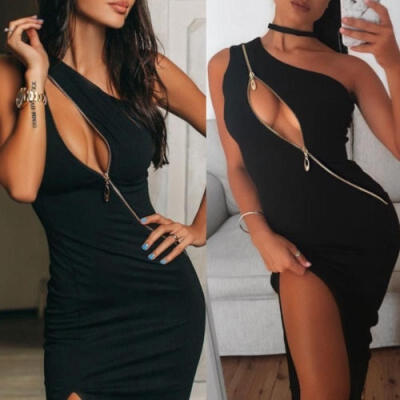 

Women&acutes Bandage Bodycon Sleeveless Evening Party Cocktail Club Short Mini Dress