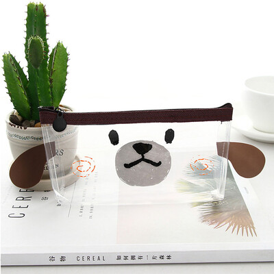 

Siaonvr Cute Student Pencil Pen Case Cosmetic Pouch Pocket Brush Holder Makeup Bag
