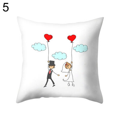 

Love Wedding Bride Groom Pillow Case Cushion Cover Sofa Car Bedroom Decoration
