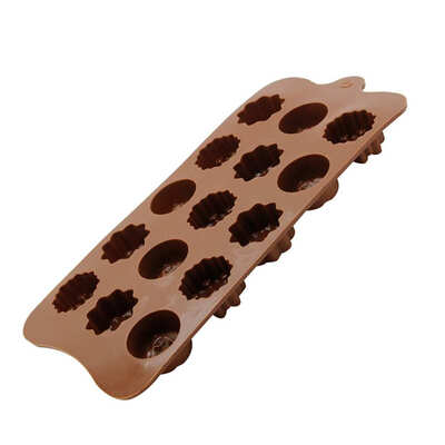 

15 Grid Cake Border Cupcake Fondant Cake Decorating Mold Tools Gumpaste Chocolate Moulds Ice Cube Tray