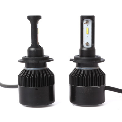 

H7 S2-TX-B Enhanced Edition PRO 2PCS Led Cob LED Chip Car Headlamp 36W 6500K White Light 8000LM Car Bulb Fog Light Black