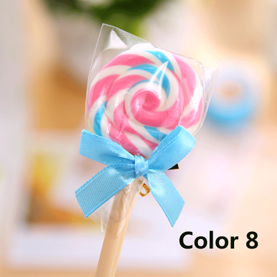 

1 Piece Kawaii Cute Lollipop Ballpoint Pens Office School Business 05mm Pen refill Black Handles Creative Candy Pens for kids
