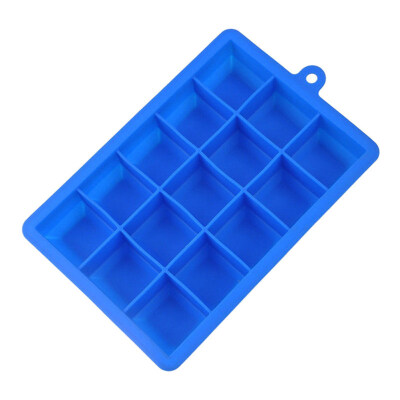 

Silicone Large Ice Cube Mold 15-Grid Mould Tray Maker Rectangle Kitchen Bar Tool