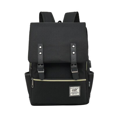 

Tailored Men & Women Fashion Big Travel Backpack USB Retro Canvas Student Bag Backpack