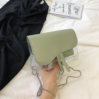 

Jelly transparent small bag summer new 2019 chic Korean chain small-party bag single-shoulder bag single-shoulder bag