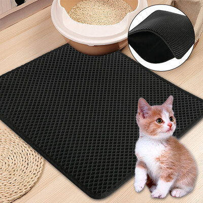 

Waterproof Cat Litter Mat Pad Cats Litter Trapper Nonslip Protect Floor Feeding Mats