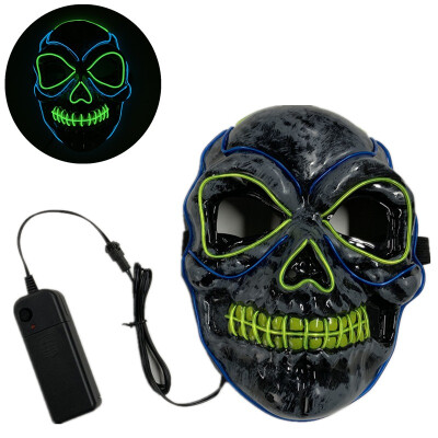 

Halloween Mask Night Atmosphere Decorative Face Masks Men Women Wear LED Light-Emitting Mask