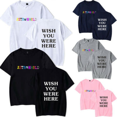 

Hot Summer Casual Men & Women Travis Scott Astroworld T-shirt Short Sleeve Tops