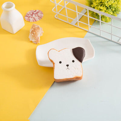 

Siaonvr Adorable Simulated Toast Bread Super Slow Rising Kids Toy Stress Reliever Toy