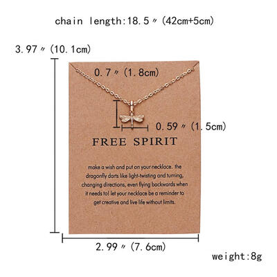 

Card Jewelry Fashion Animal Pendant Necklace Bird Dragonfly Elephant Cat Horse Choker Clavicle Chain Necklace Women Friends Gift