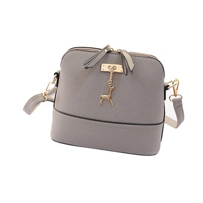 

Women Shell Shape Messenger Bags Fashion Small Bag With Deer Toy Bag Women Shoulder Bags Casual Leather Handbag T20