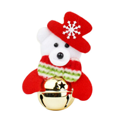 

Lovely Santa Elk Snowman Doll Christmas Bells Christmas Tree Hanging Pendant Xmas Home Party Ornament Christmas Decoration