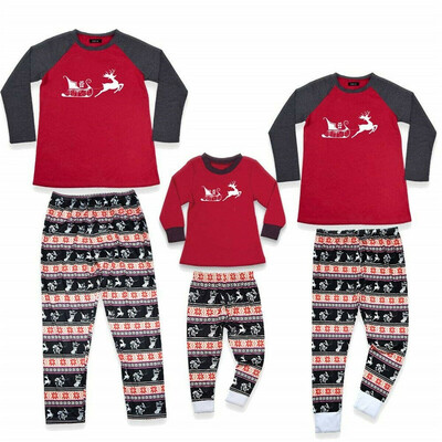 

XMAS PJs Family Matching Adult Women Kids Christmas Nightwear Pyjamas Pajamas