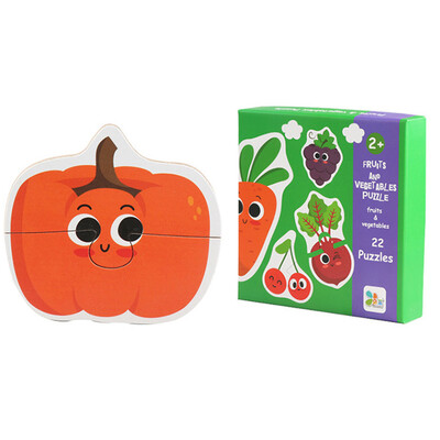 

Tailored Kids Baby Wooden Wood Animal Cognition Puzzle Fruit Learning Educational Toy
