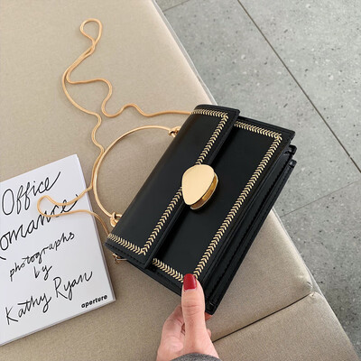 

New small bag women2019 new style Korean style one-shoulder one-shoulder one-shoulder one-shoulder fashionable lock chain
