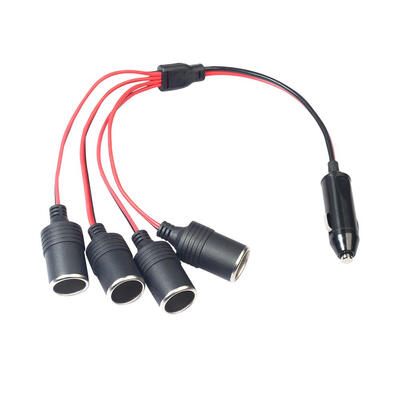 

1 to 4 Way 180W Socket Outlet Splitter 12V 24V Car Charger Adapter Cable